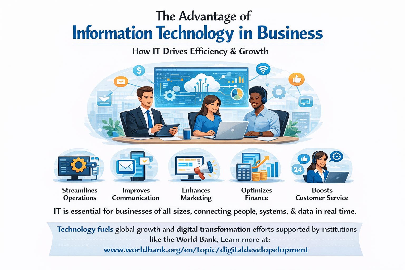Advantage of information technology in business